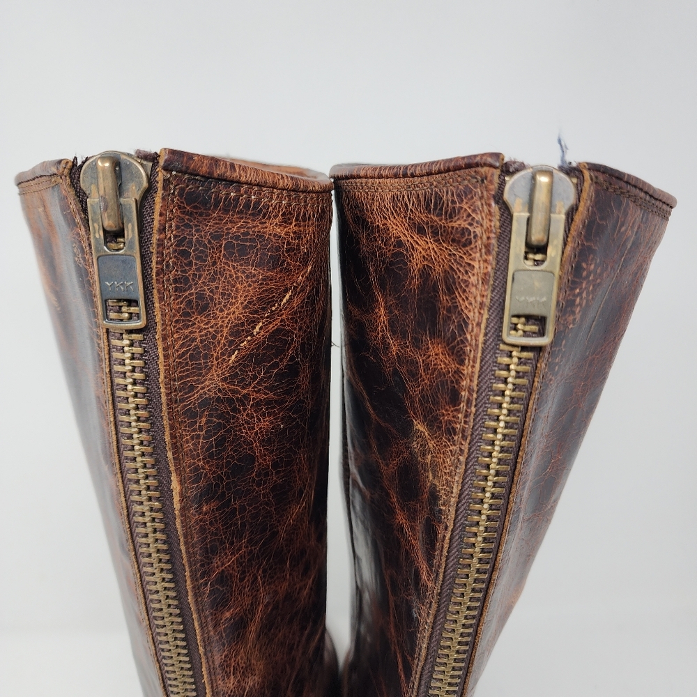 Freebird Shado Distressed‎ Leather Tall Boots Womens 7 Made in Mexico - Picture 5 of 16